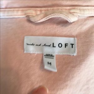 Crop Loft hooded denim jacket